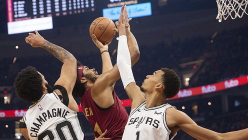 《NBA骑士》【纯享】马刺vs骑士精华回放 文班亚马率队末节疯狂追分功亏一篑