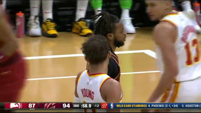 NBA季中锦标赛小组赛：老鹰vs骑士第3节英文原声回放