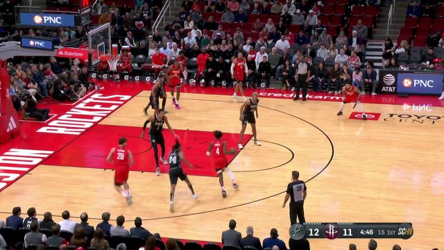 文班亚马vs火箭集锦 砍下15+18隔扣申京锁定今日十佳球