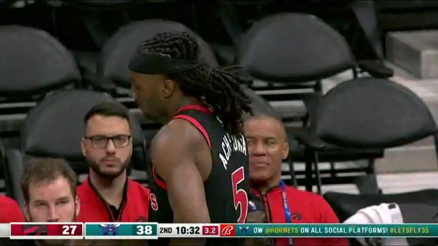 NBA常规赛：猛龙vs黄蜂第2节中文解说回放