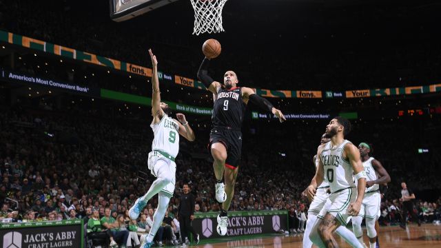 火箭vs凯尔特人五佳球 狄龙一飞冲天战斧劈扣 布朗送出无情钉板大帽