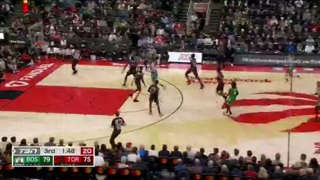NBA常规赛：凯尔特人vs猛龙第3节中文解说回放