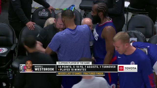 NBA常规赛：步行者vs快船第4节英文原声回放