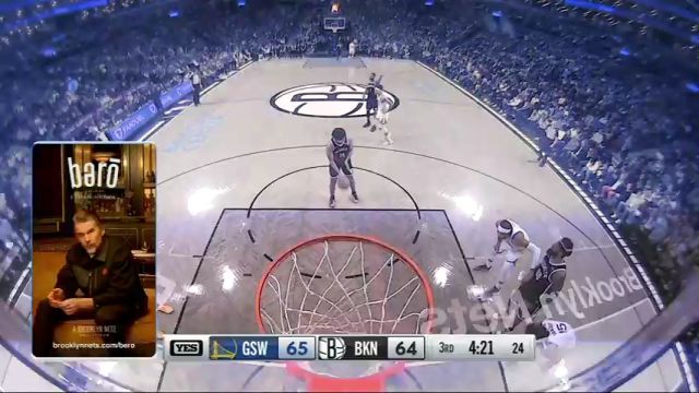NBA常规赛：勇士vs篮网第3节英文原声回放