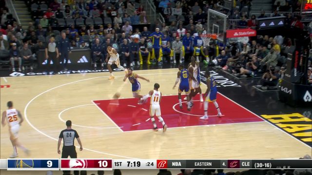 库里单骑闯关上篮得手 追梦外线开火三分手起刀落