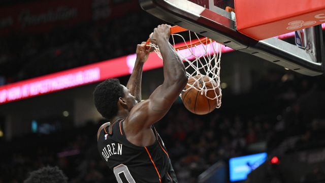 杜伦vs开拓者集锦 全场27+22突破快下率队取胜