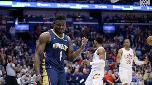 锡安vs骑士集锦 全场最高33分难阻球队失利