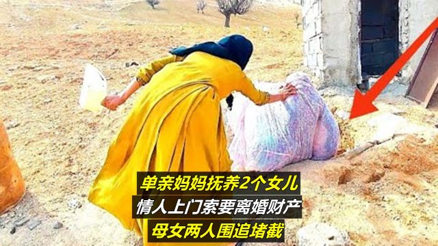 单亲妈妈抚养2个女儿,情人上门索要离婚财产,母女两人围追堵截|纪录片