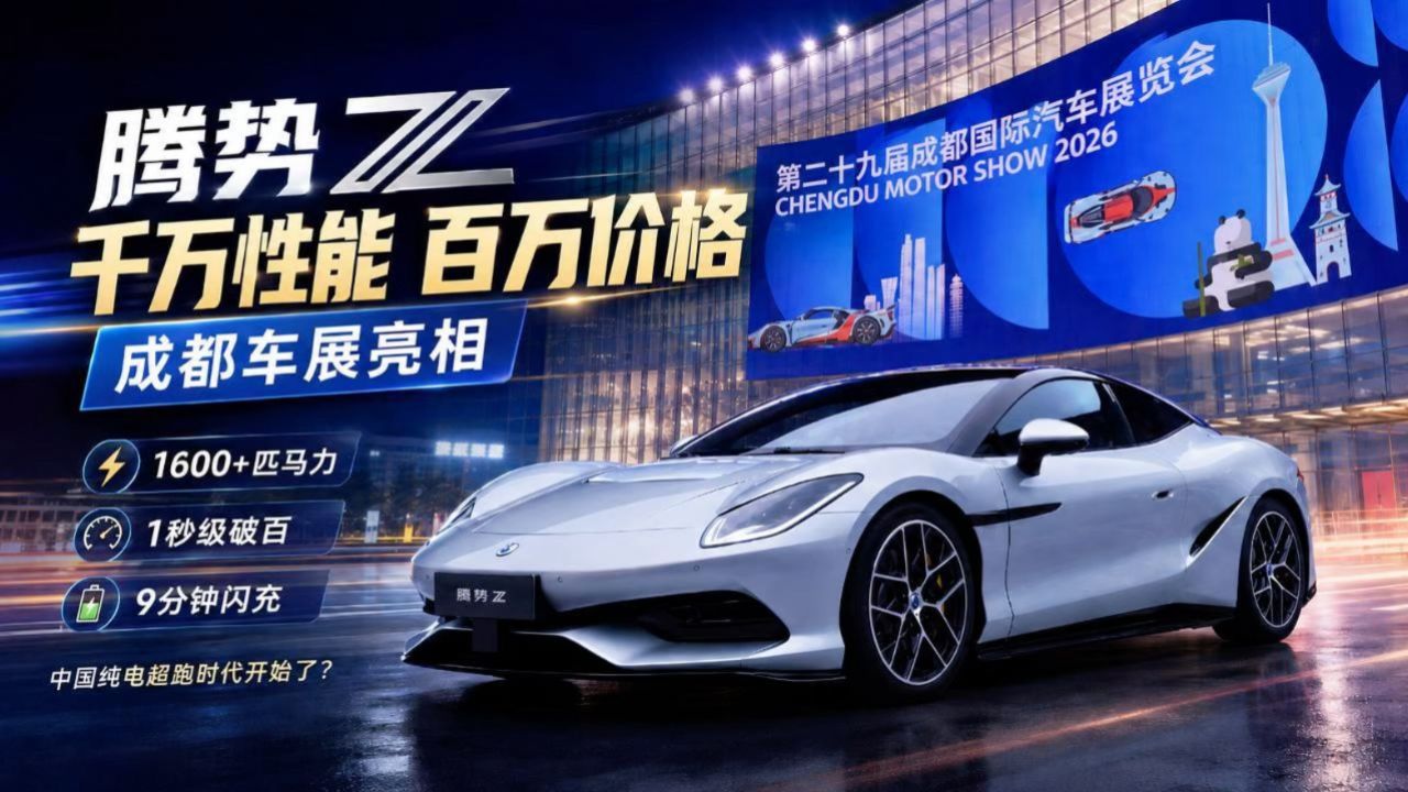 腾势Z亮相成都车展，凭什么叫板千万级超跑？_高清1080P在线观看平台_腾讯视频