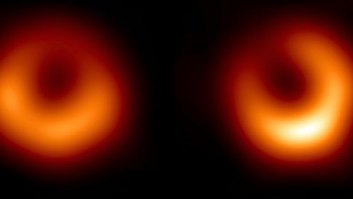 光斑逆时针旋转30度 人类史上首张黑洞照片主角M87新图来了！