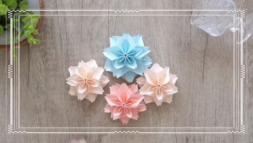 【折纸】教你折最美的立体樱花，便利贴也能折？！