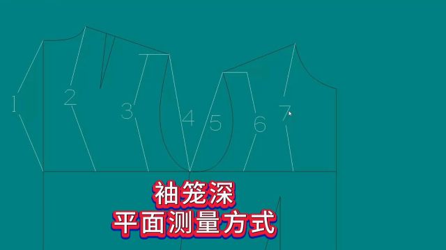 服装打版的袖笼深从哪里测量?跟着才裁缝的视频三分钟搞清楚