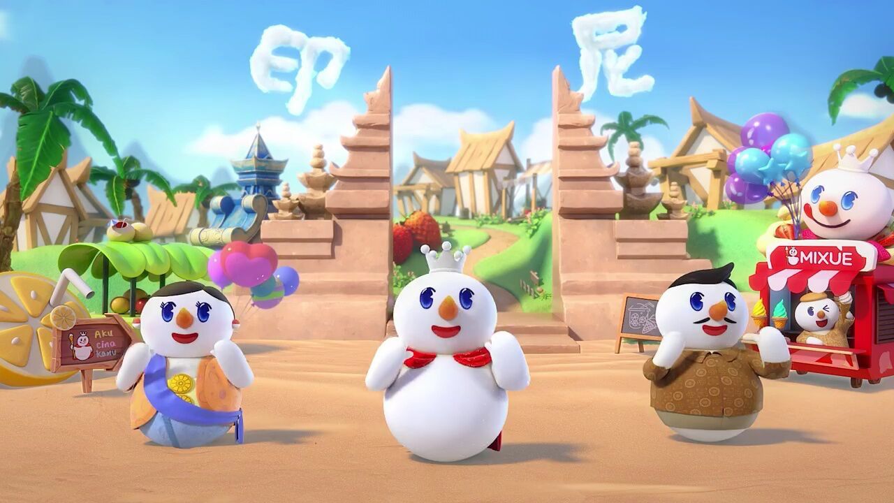 五国语言唱"你爱我~我爱你~",快来跟雪王一起唱!