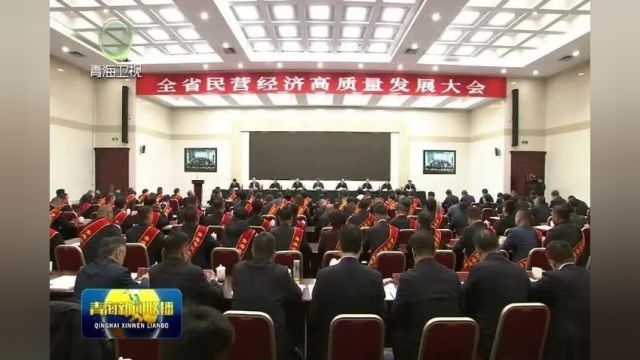 全省民营经济高质量发展大会召开 为现代化新青海建设贡献更大更多民营经济力量 陈刚讲话 吴晓军主持