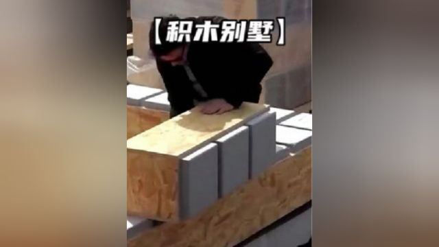 用搭建积木的方式也能建造出房屋别墅,真是让人大开眼界