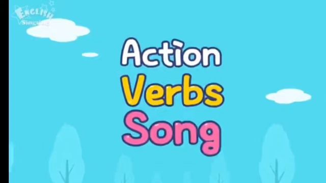 English Song  Action Verbs Song