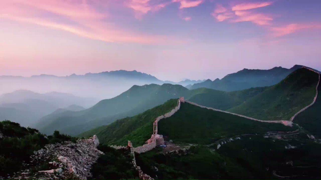 b757-2美丽中国学生演出表演节目动态led大屏幕背景视频高清素材