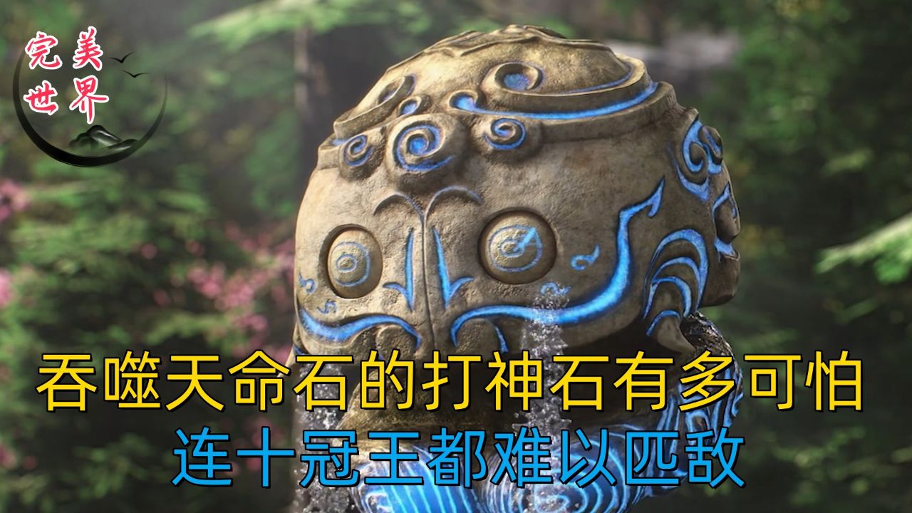 完美世界:吞噬天命石的打神石有多可怕?连十冠王都难以匹敌!