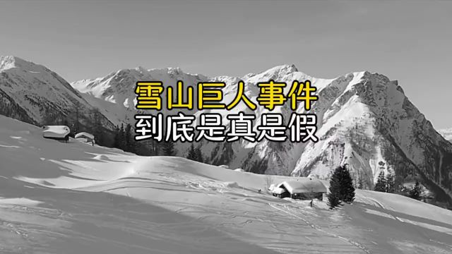 雪山巨人事件