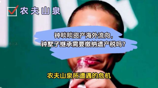 钟睒睒资产海外流向,钟墅子继承需要缴纳遗产税吗?