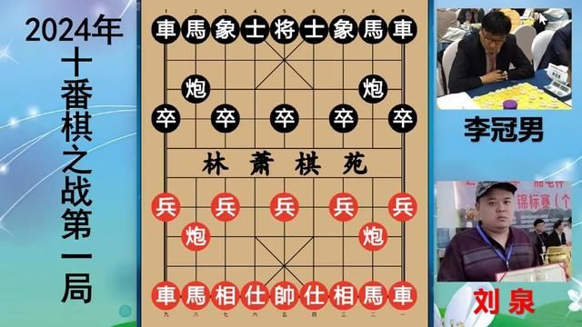 十番棋首战:刘泉大战李冠男,双方稳扎稳打,且看鹿死谁手? #十番棋 #刘泉 #李冠男 #象棋大师 #林萧棋苑