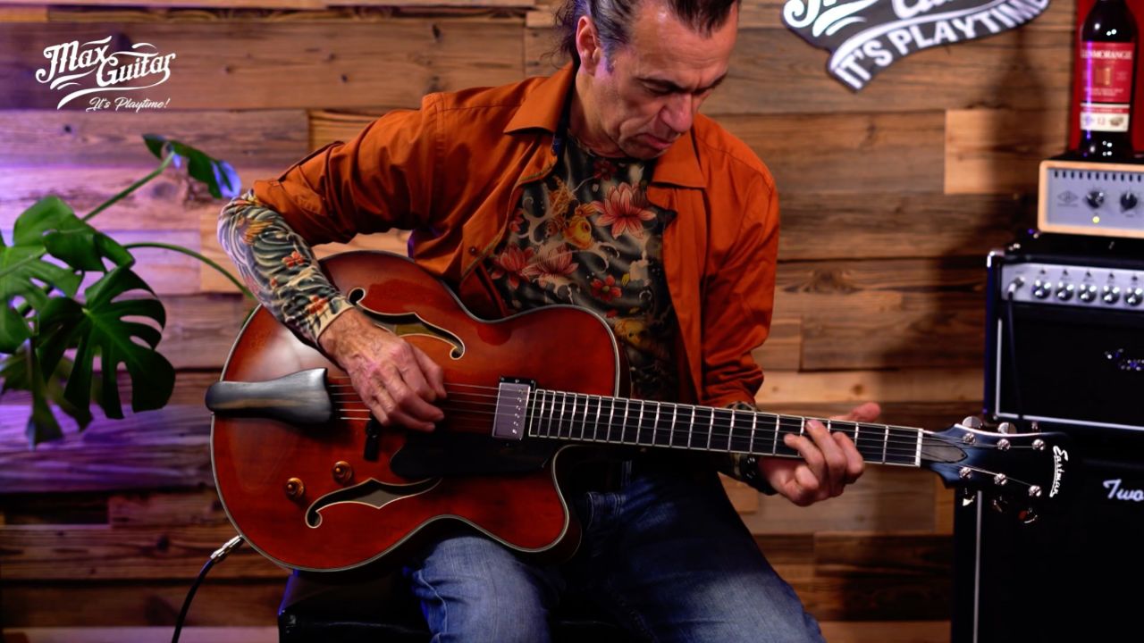 eastman ar503ce,厚腔全空心爵士吉他试听