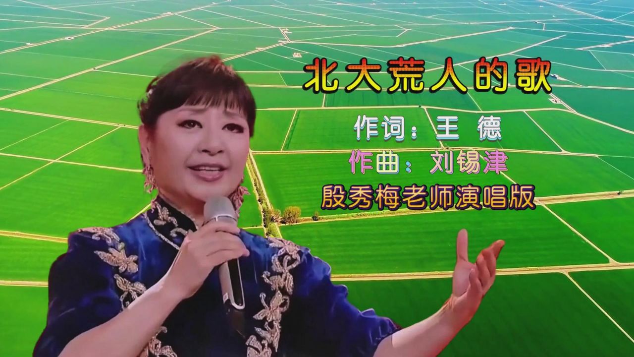 殷秀梅老师演唱版《北大荒人的歌》,婉转动听让人激情澎湃