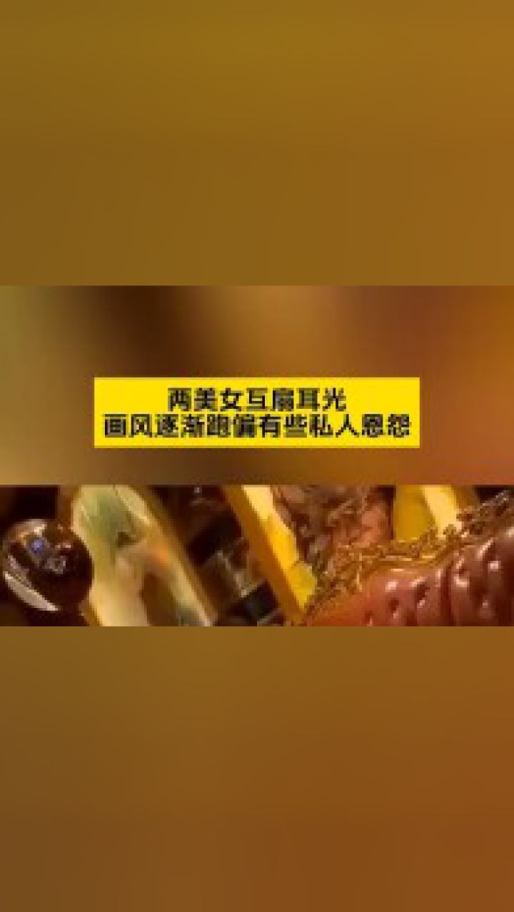 两美女互扇耳光画风逐渐跑偏有些私人恩怨