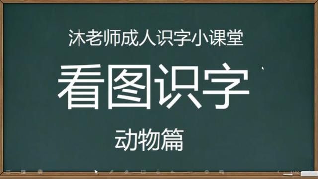 沐老师成人拼音识字,看图识字,动物篇.#成人识字 #每天学习一点点 #看图识字 #老年人识字零基础 #零基础学习汉字教程