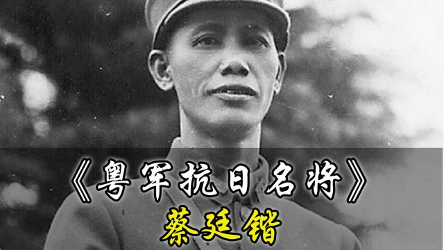 铁血将军蔡廷锴的抗日传奇