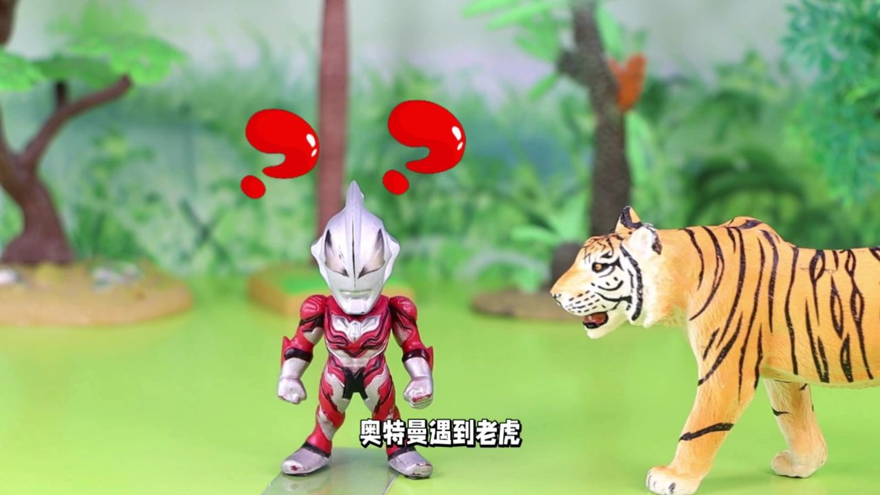 奥特曼vs老虎:宇宙战士的野外遭遇战,奥特曼这回变武松了