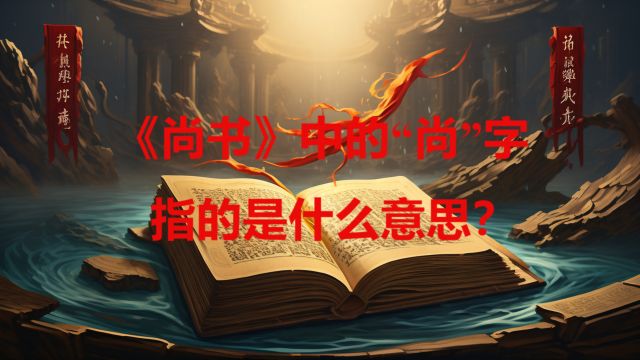 《尚书》中的“尚”字指的是什么意思?