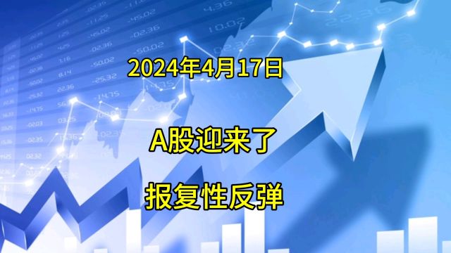 A股迎来了报复性反弹