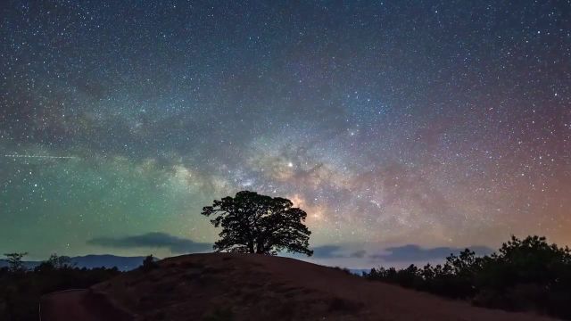 云南东川红土地千年老龙树银河#星空#不会摄影的摄影师 #总有一片星空为你发光 #送你满天星辰 #旅行推荐官