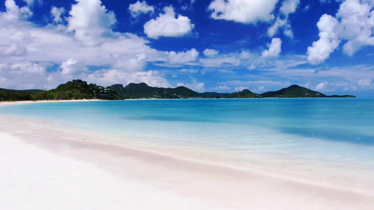 碧海蓝天#素材 #治愈系风景 #碧水蓝天 #云彩_ #精彩