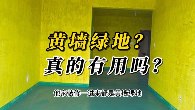 你家装修水电还没改就黄墙绿地的,好看是好看,就是步骤有点瑕疵