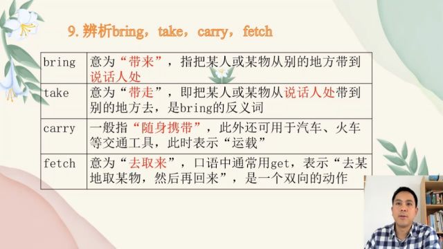 8.2.9.辨析bring,take,carry,fetch