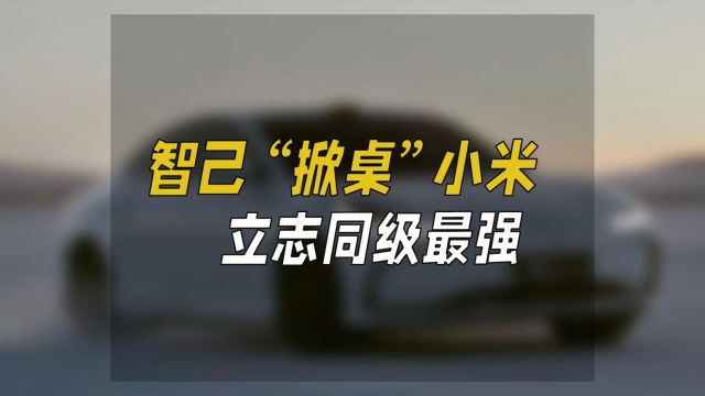 智己“掀桌”小米,立志同级最强