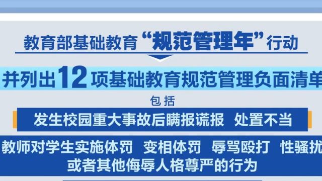 教育部:重点整治“底线失守、管理失序、师风失范”