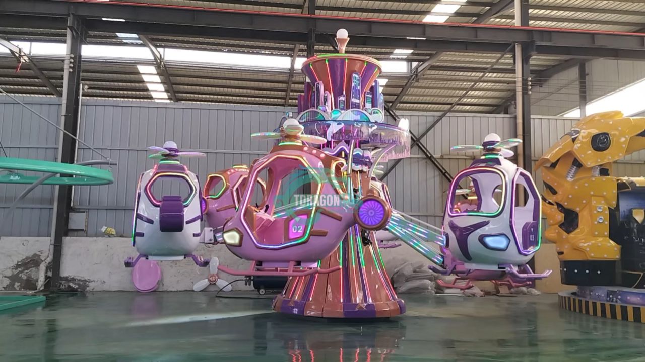 新款户外大型天空之城旋转升降自控飞机游乐设备儿童游乐场设施,这款