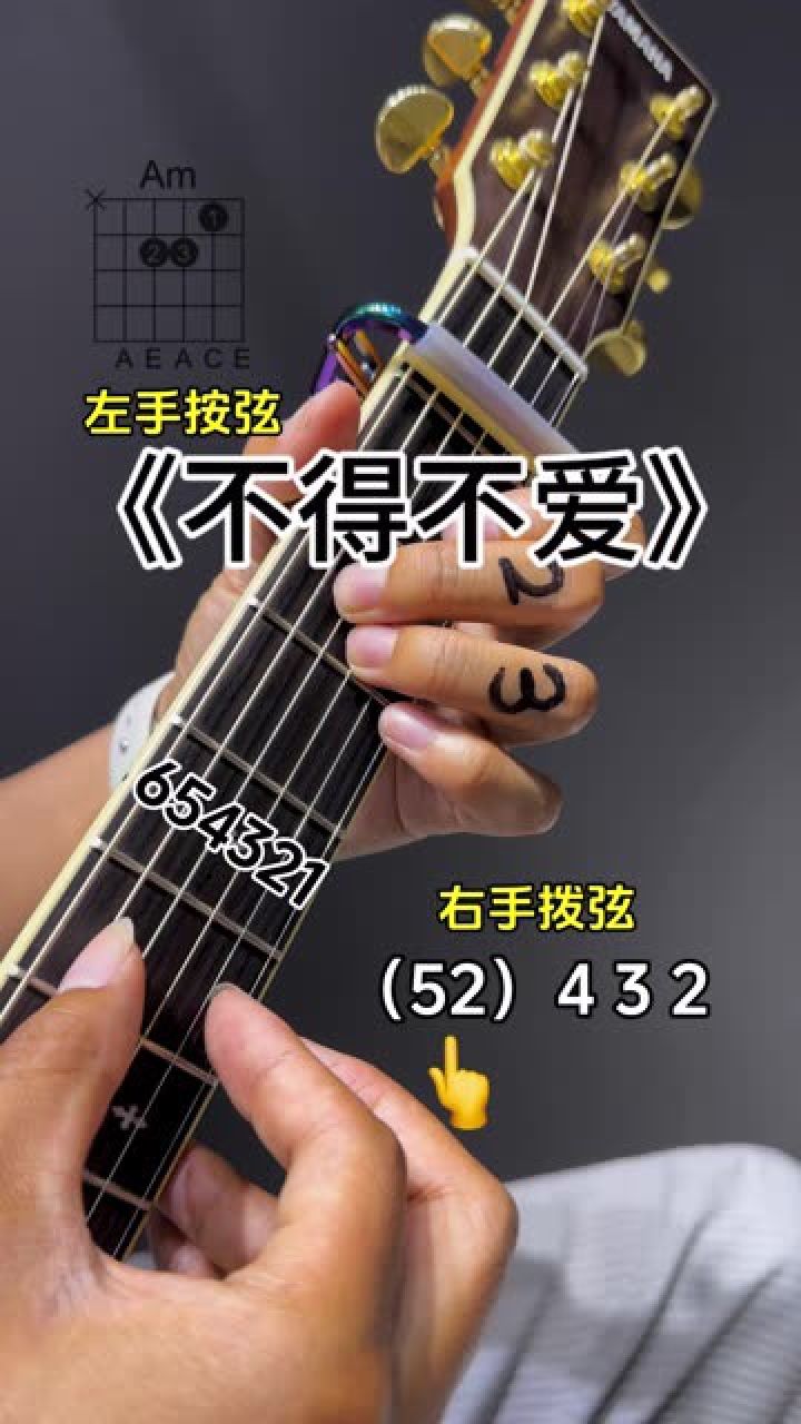 《不得不爱》吉他教学#吉他教学