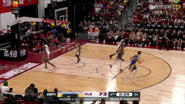 2024/25赛季NBA夏季联赛：勇士 VS 骑士 全场回放