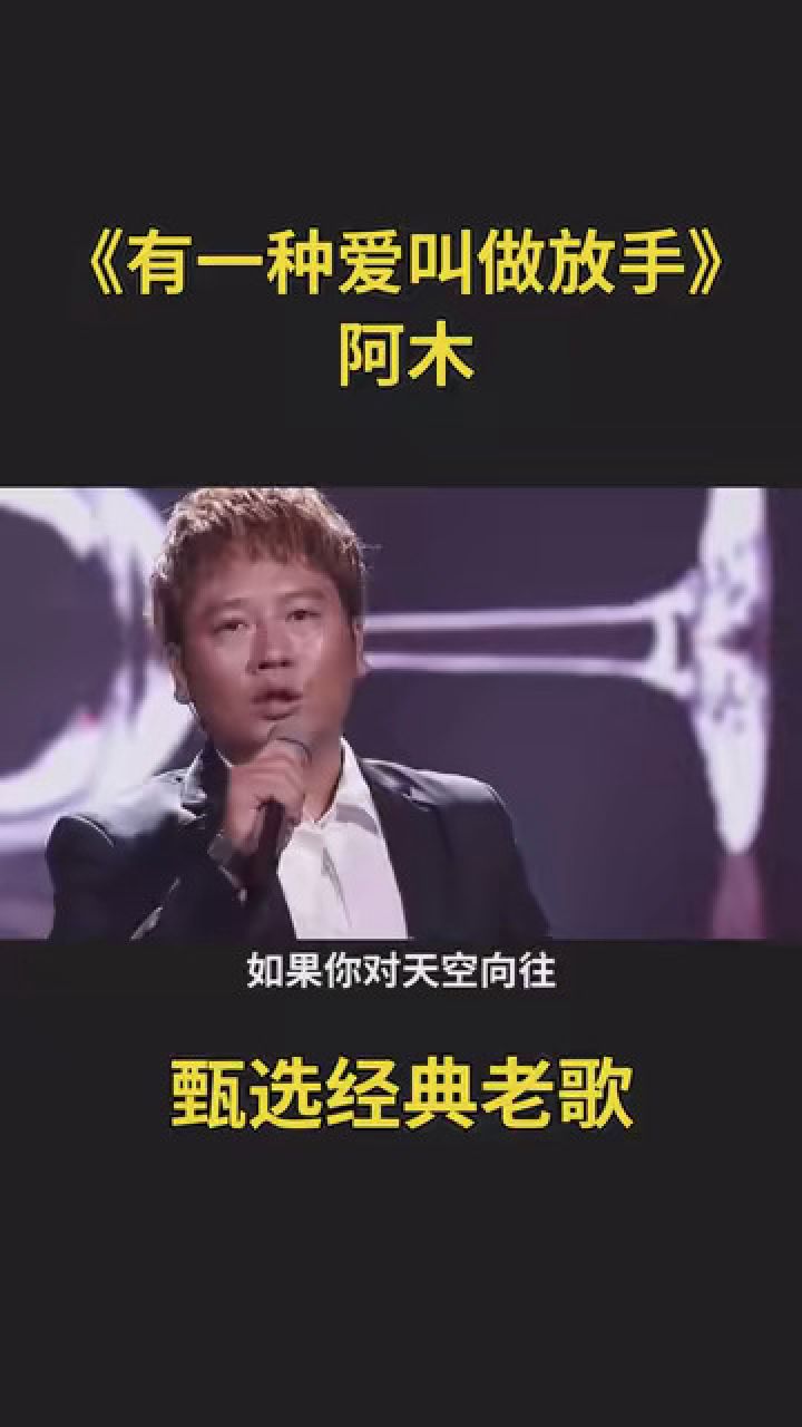 阿木《有一种爱叫做放手》 #甄选经典老歌 #一首歌一段情