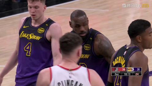 《洛杉矶湖人》NBA常规赛：开拓者vs湖人中文解说全场回放