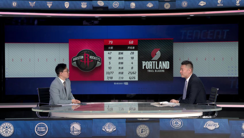 火箭vs开拓者 NBA常规赛：火箭vs开拓者第3节中文解说回放