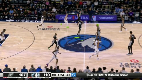 《NBA全场集锦》还需继续磨炼 文班亚马关键时刻连丢4记三分