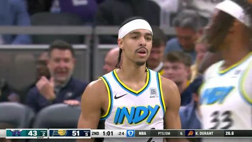 《NBA全场集锦》NBA常规赛：黄蜂vs步行者第2节中文解说回放