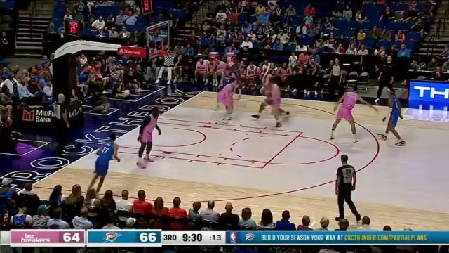 新西兰破坏者vs雷霆第3节中文解说回放