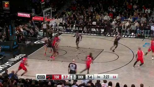 《布鲁克林篮网》NBA常规赛：猛龙vs篮网第2节英文原声回放