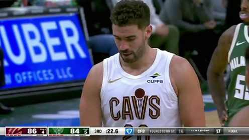 《密尔沃基雄鹿》【回放】NBA常规赛：骑士vs雄鹿第3节中文解说回放